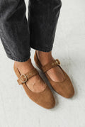 Dexor Taupe Suede Women's Flats