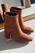 Larsew Suede Tan High Heel Women's Boots