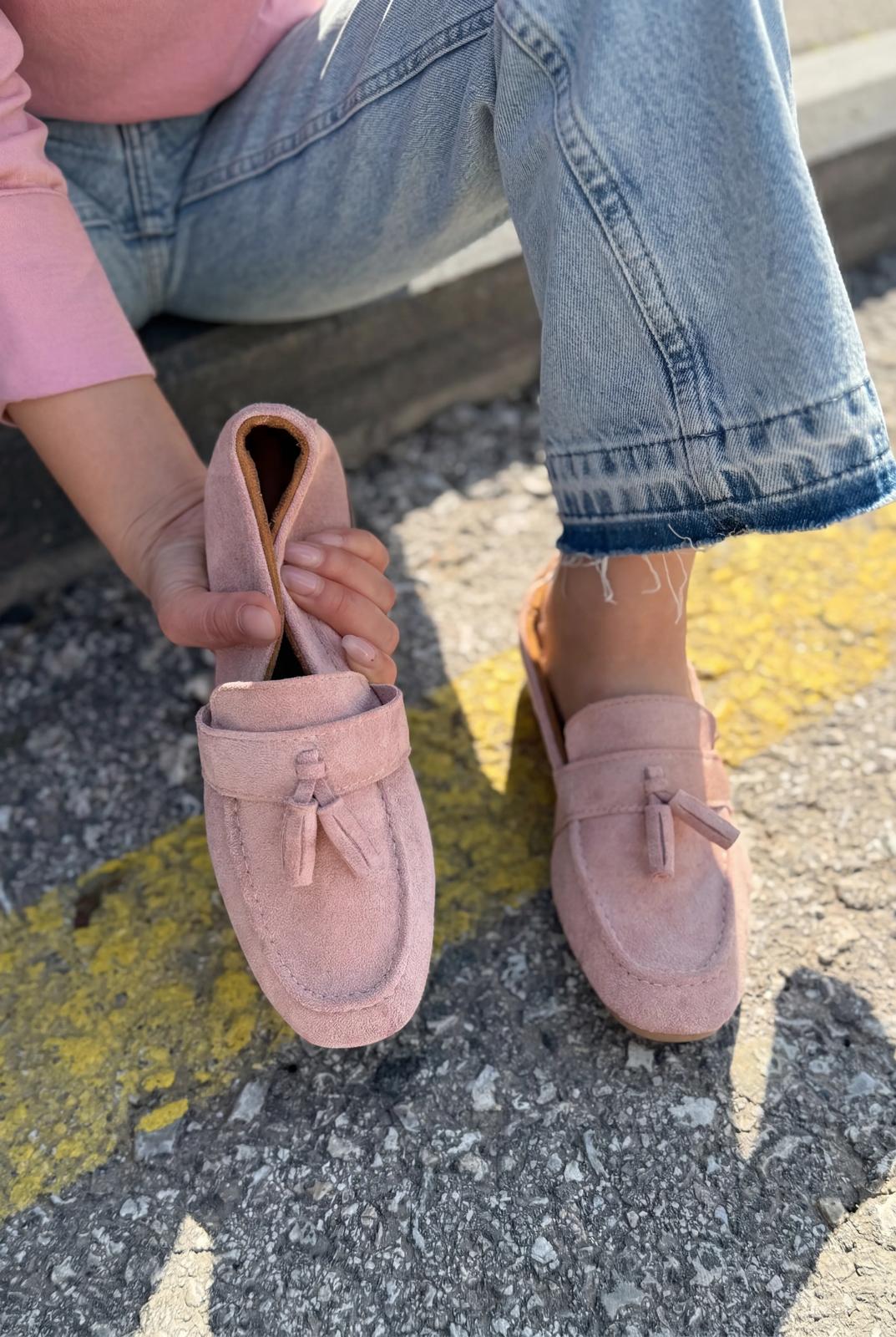 Olena Powder Suede Women's Loafers