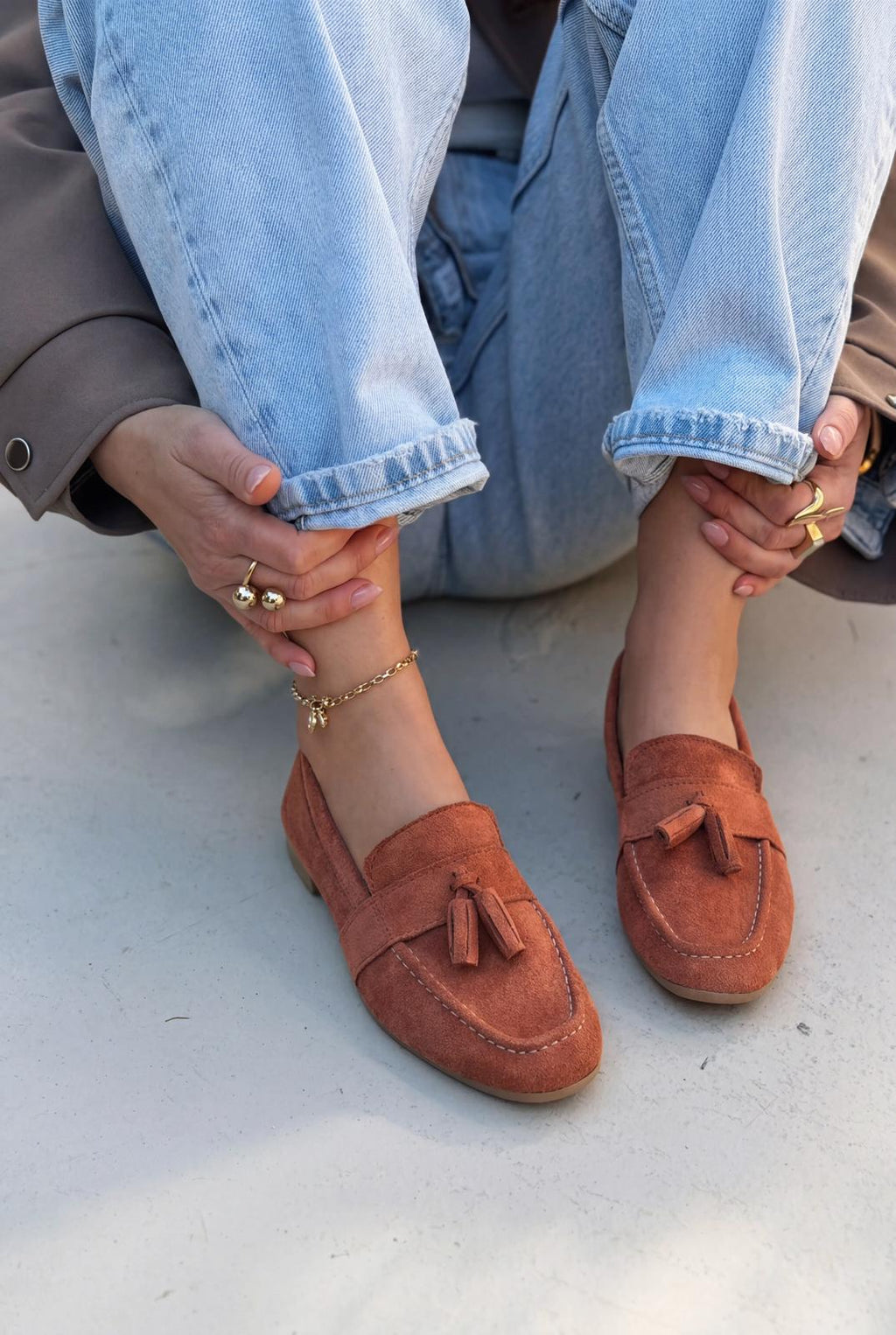 Olena Women's Loafer Brick Suede