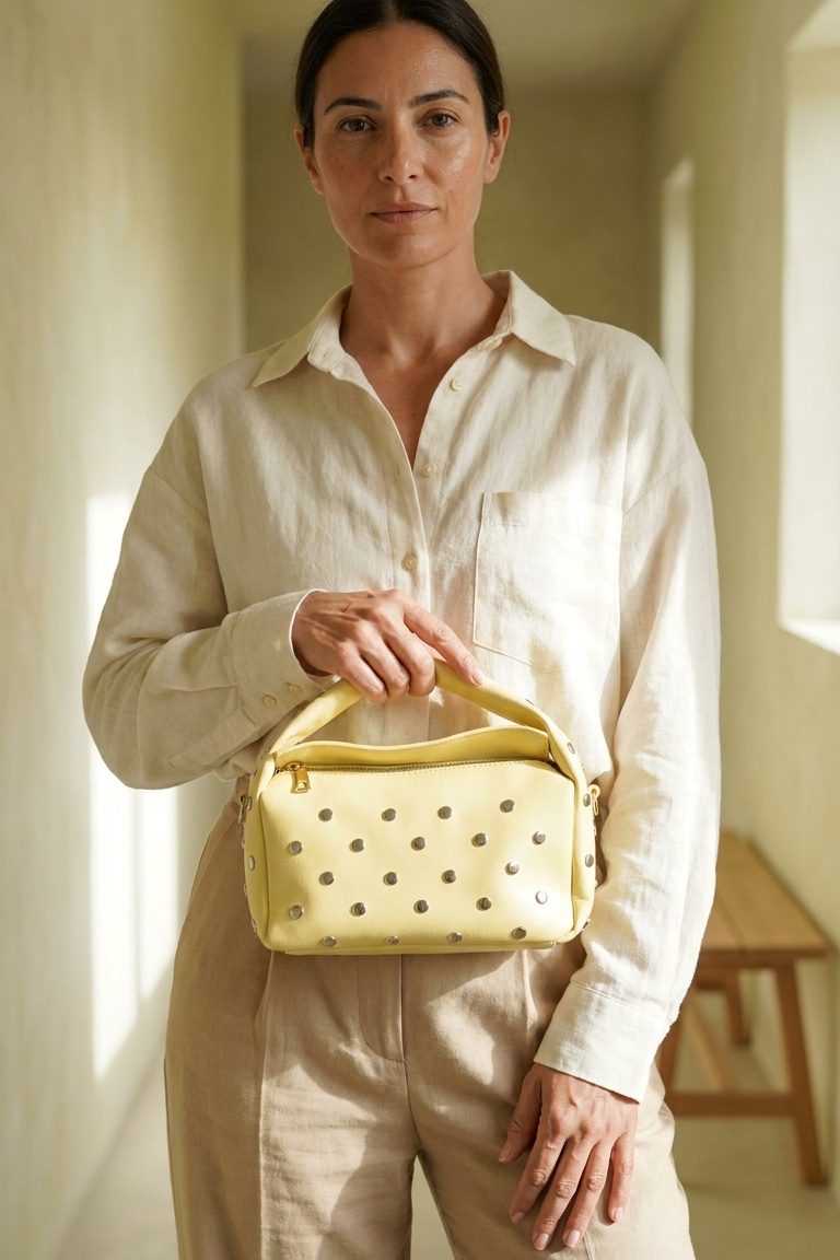 Morten Yellow Faux Leather Women's Crossbody Bag