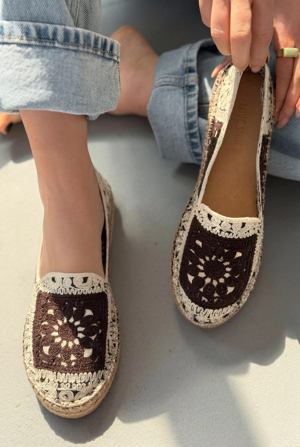 Linera Light Brown Women's Espadrille Loafers