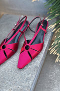 Ozeras Bordeaux Satin Women's Stilettos