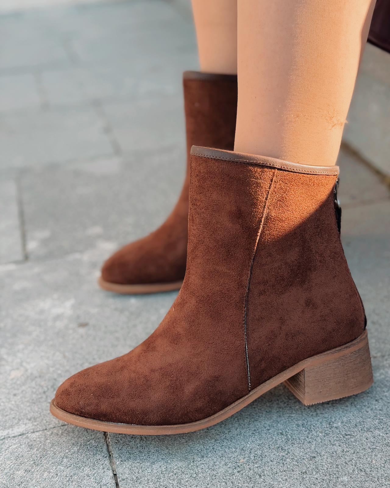 Olvara Brown Suede Women's Pumps Boots