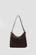 Noelis Women's Shoulder Bag Light Brown Woven Pattern