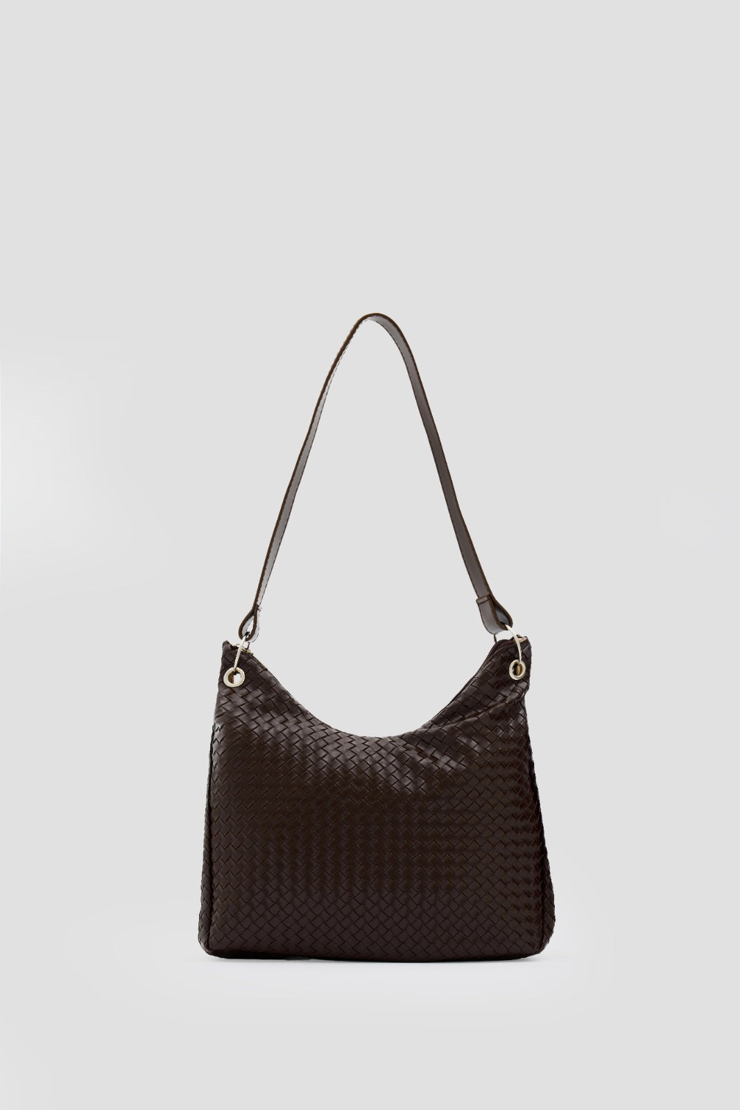 Noelis Women's Shoulder Bag Light Brown Woven Pattern