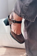 Melora Light Brown Patent Faux Leather Women's Mary Jane
