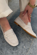Orvino Women's Loafer Beige Suede