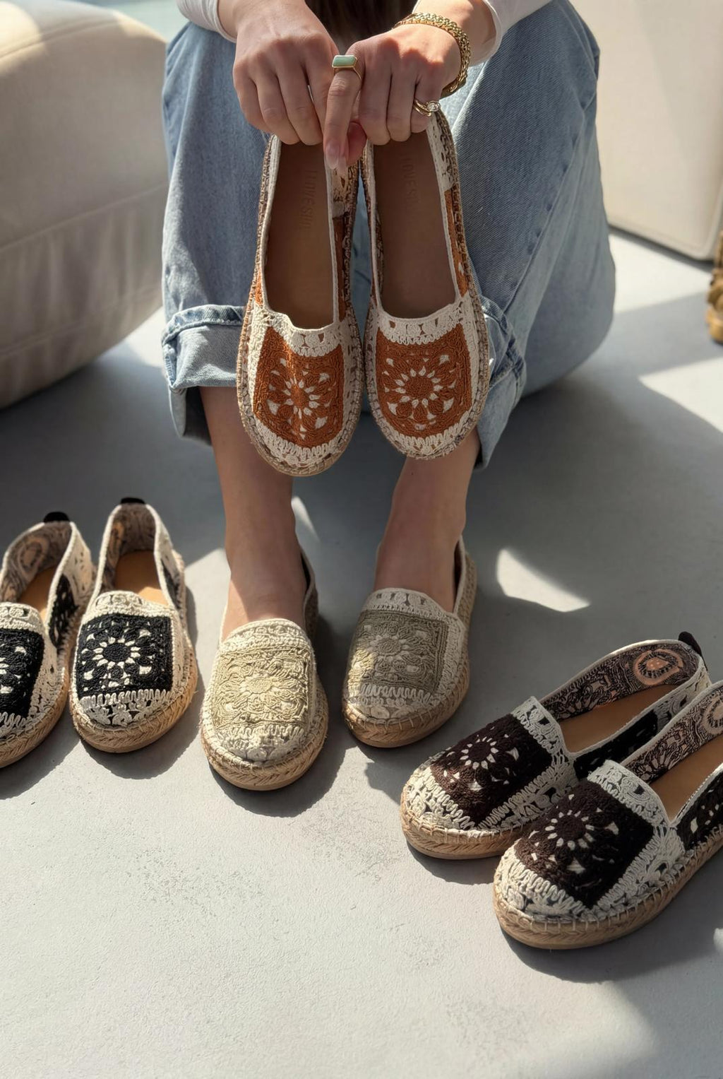 Linera Tan Women's Espadrille Loafers
