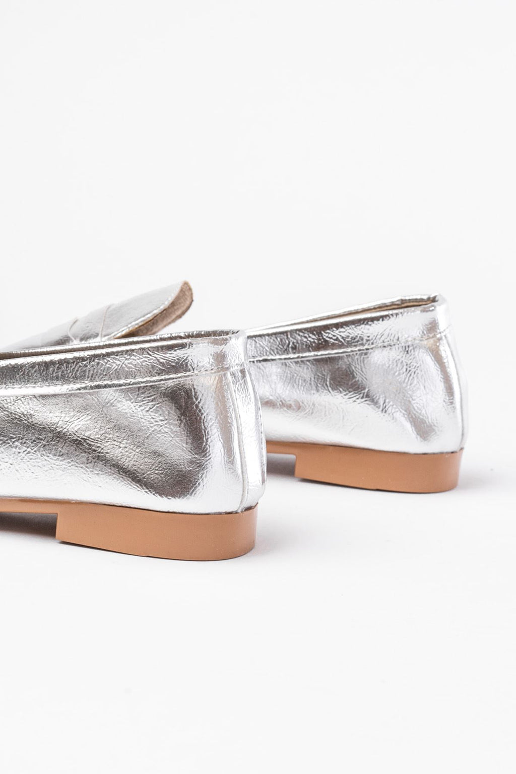 Orvino Silver Casual Women's Flats