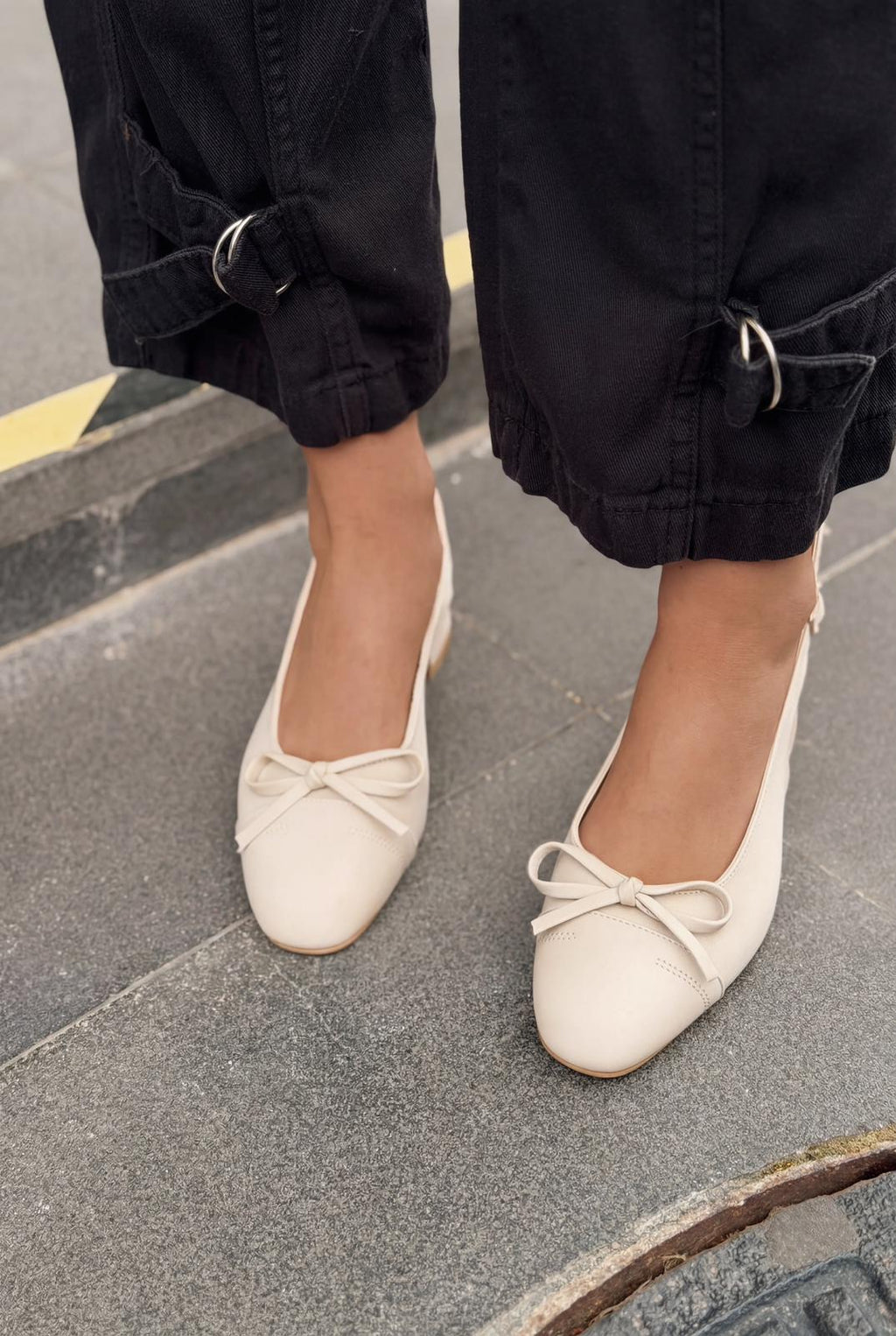 Rivka Beige Satin Women's Mary Jane