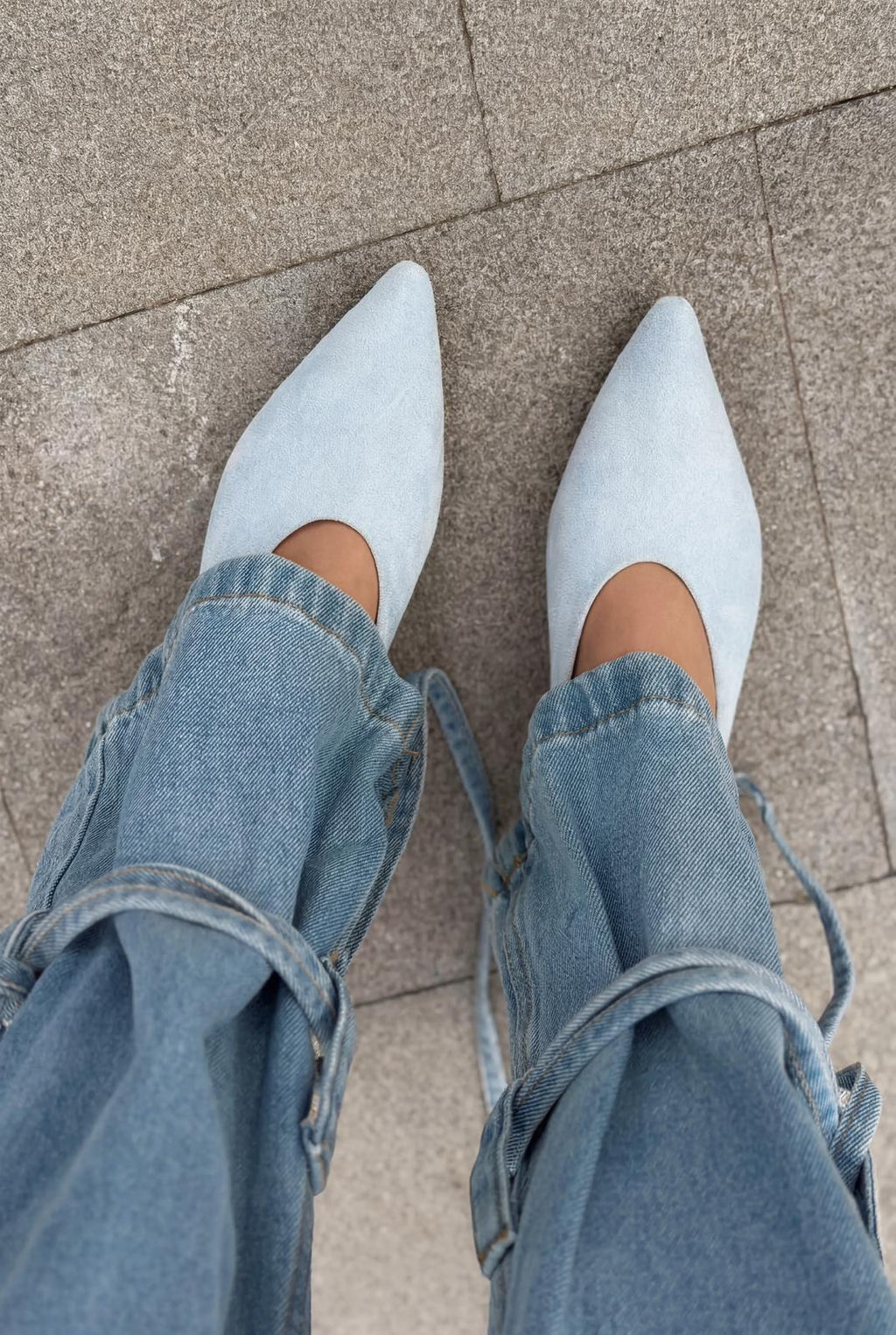 Seranis Baby Blue Suede Women's Stilettos