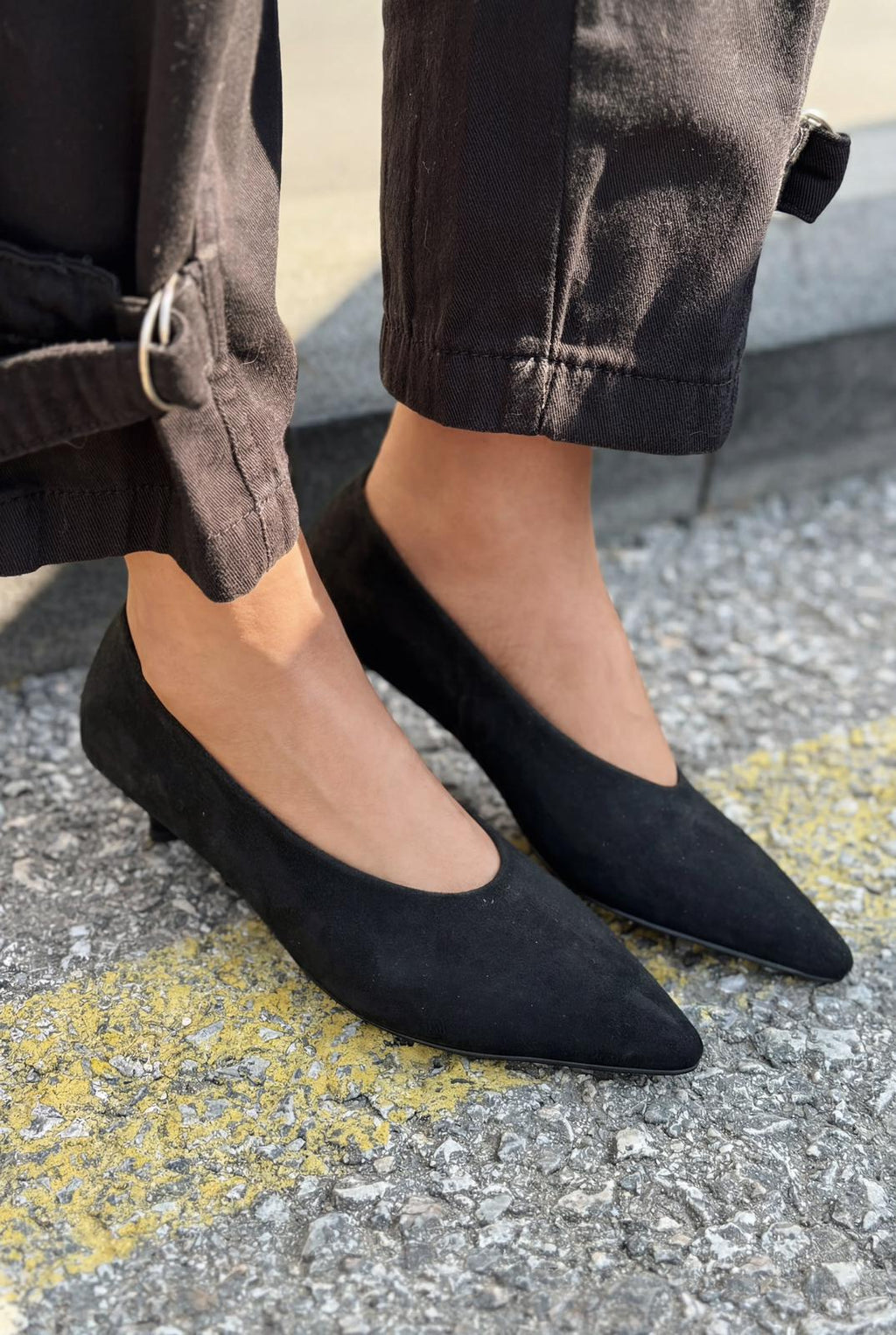 Seranis Black Suede Women's Stilettos