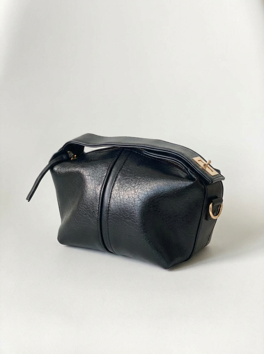 Sior Black Faux Leather Women's Handbag