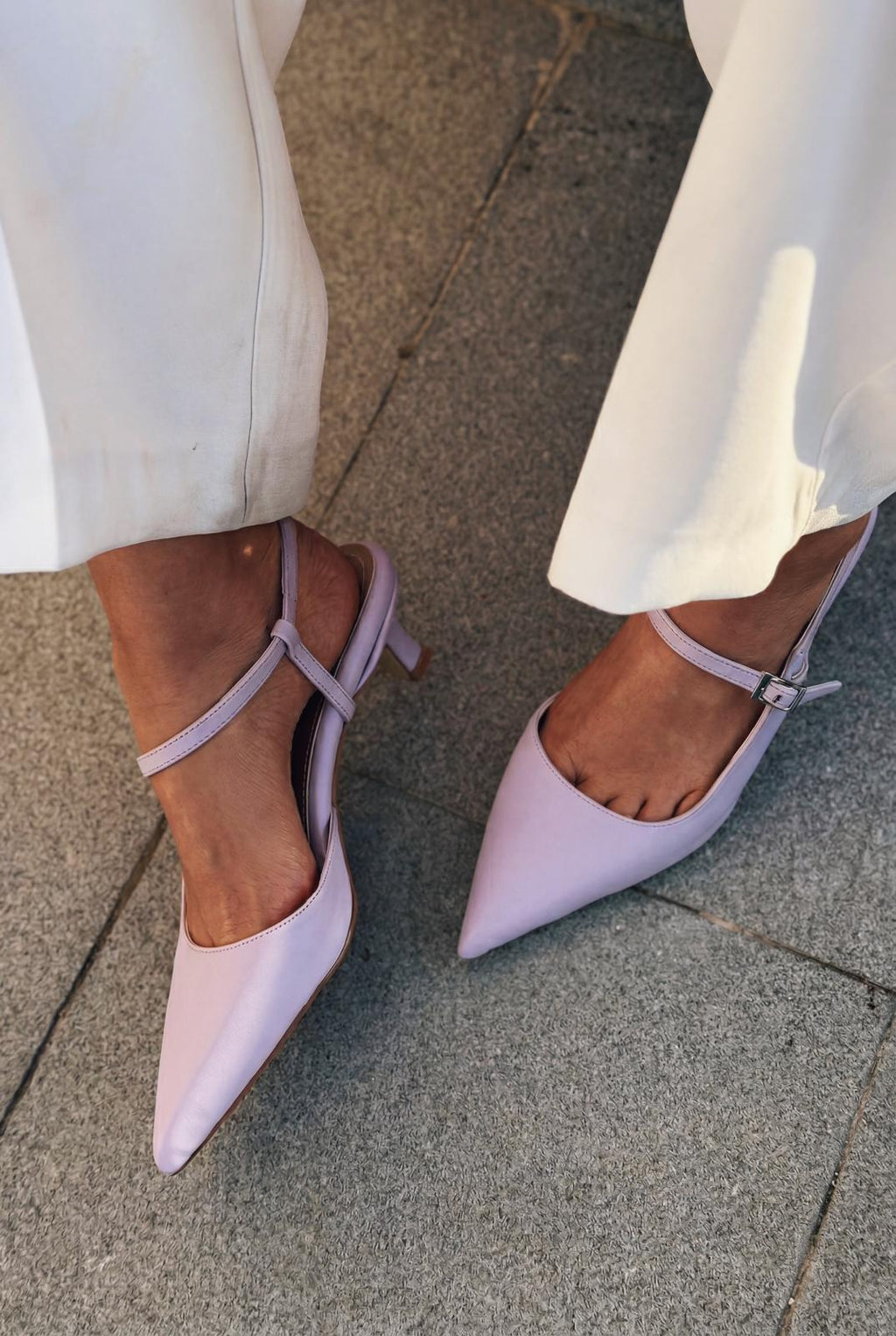 Torev Lilac Faux Leather Women's Stilettos