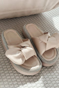 Monnet Beige Faux Leather Women's Mules