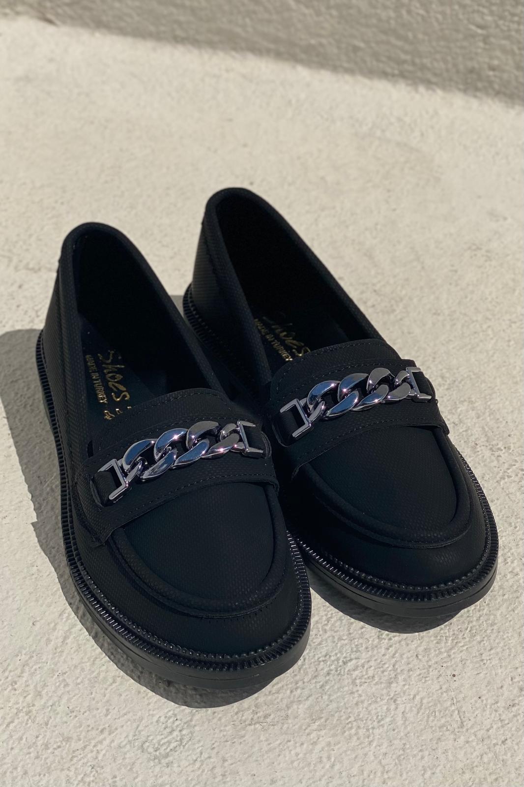 Entra Black Nubuck Women's Loafers