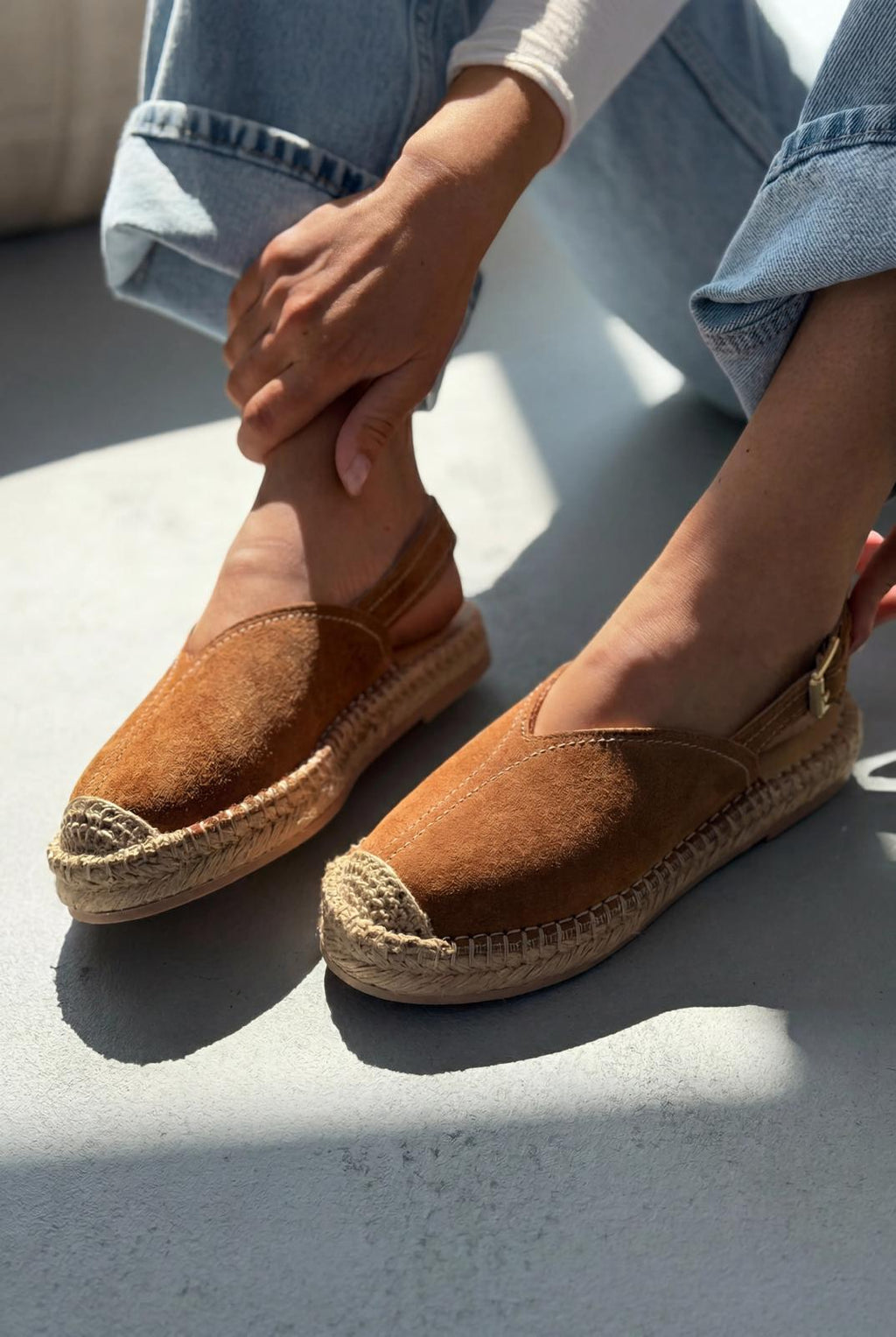 Orveth Tan Genuine Suede Women's Espadrille