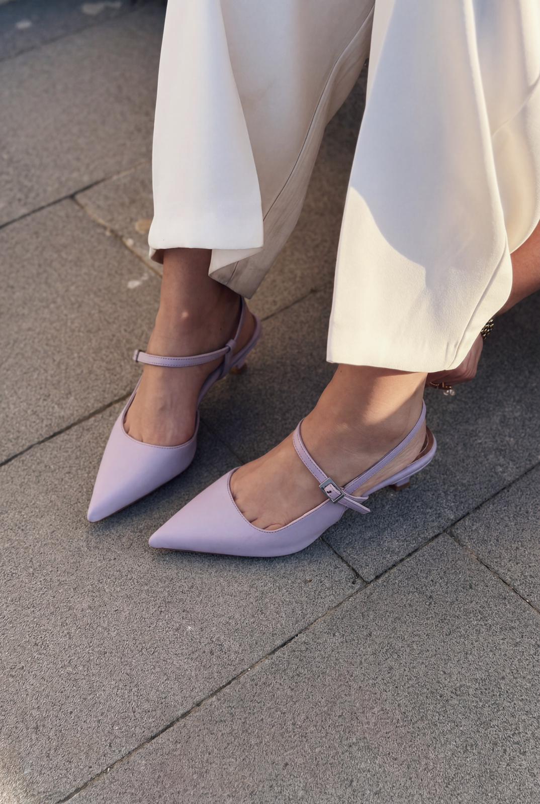 Torev Lilac Faux Leather Women's Stilettos