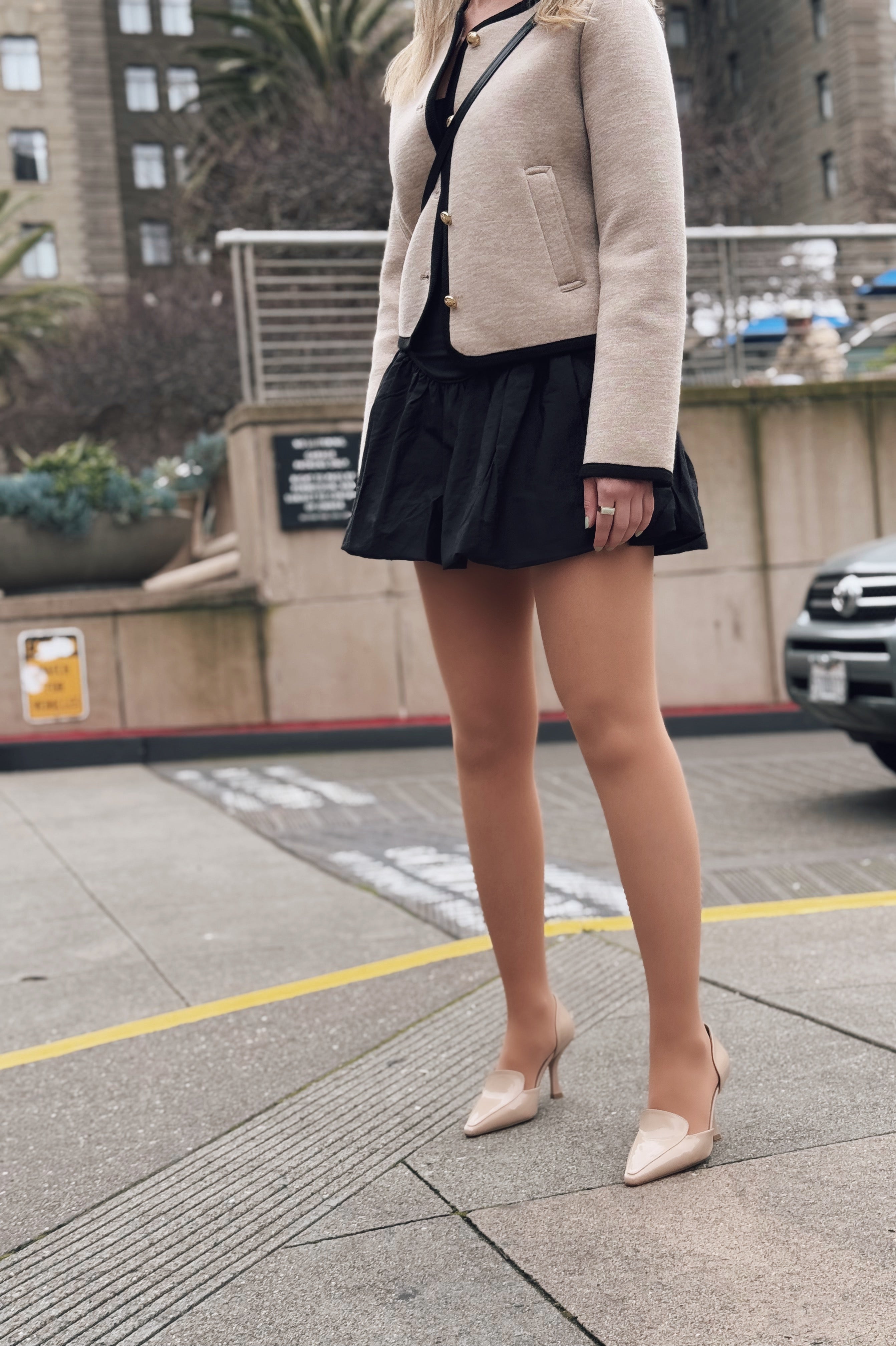 Karlo Nude Patent Faux Leather Women's Stilettos