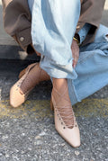 Yorella Nude Faux Leather Women's Pumps