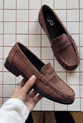Marcel Dark Brown Suede Women's Loafers