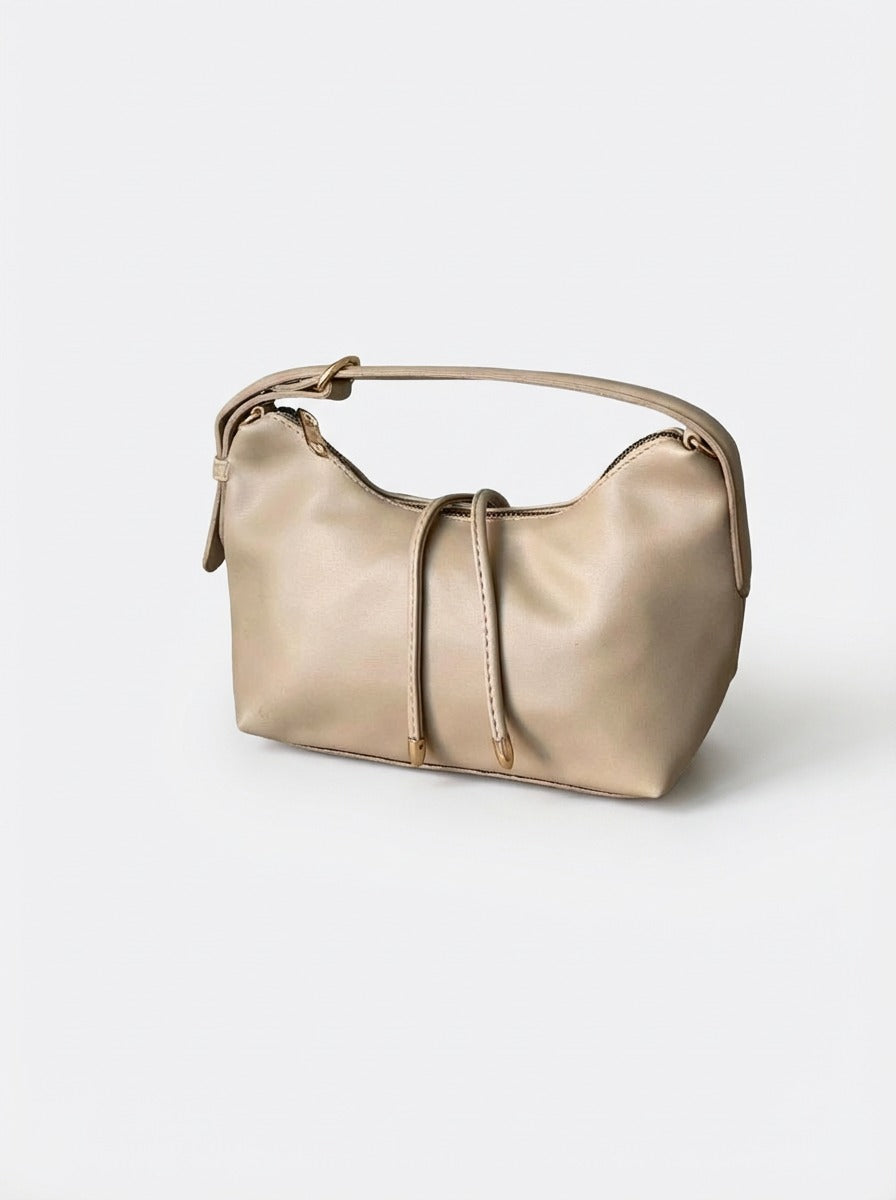 Nelin Beige Faux Leather Women's Handbag