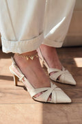 Peraps Beige Faux Leather Women's Pumps