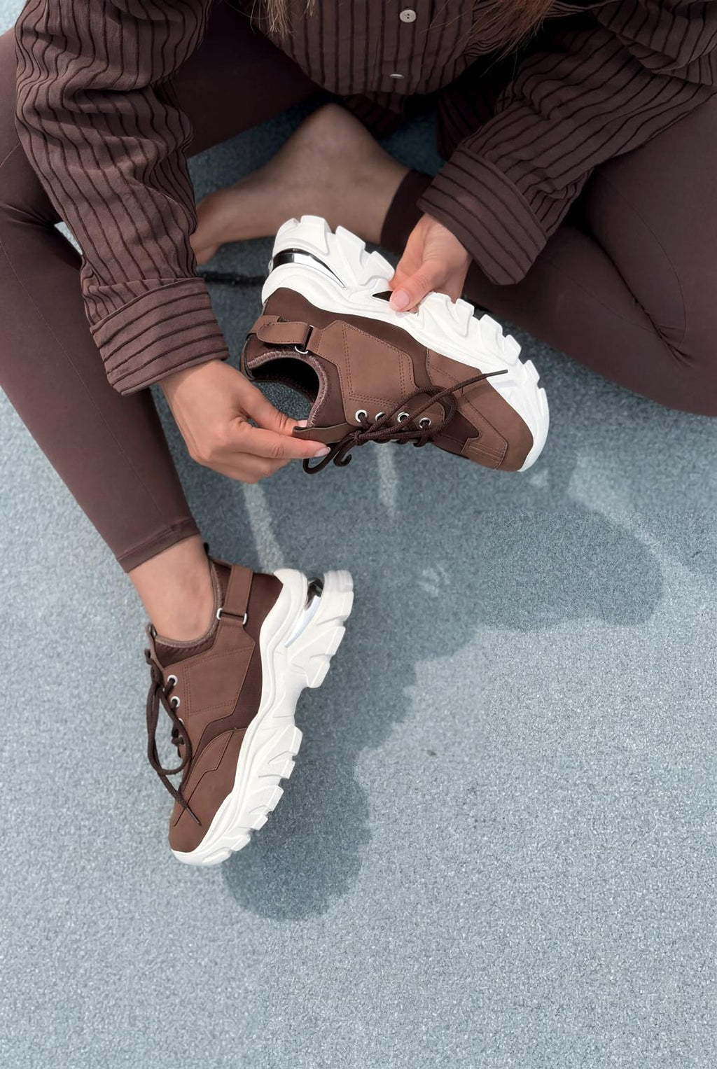 Delorin Dark Brown Women's Sneakers