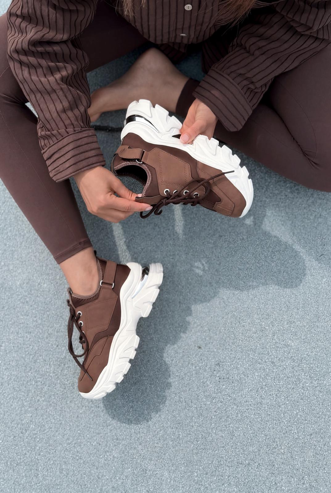 Delorin Dark Brown Women's Sneakers