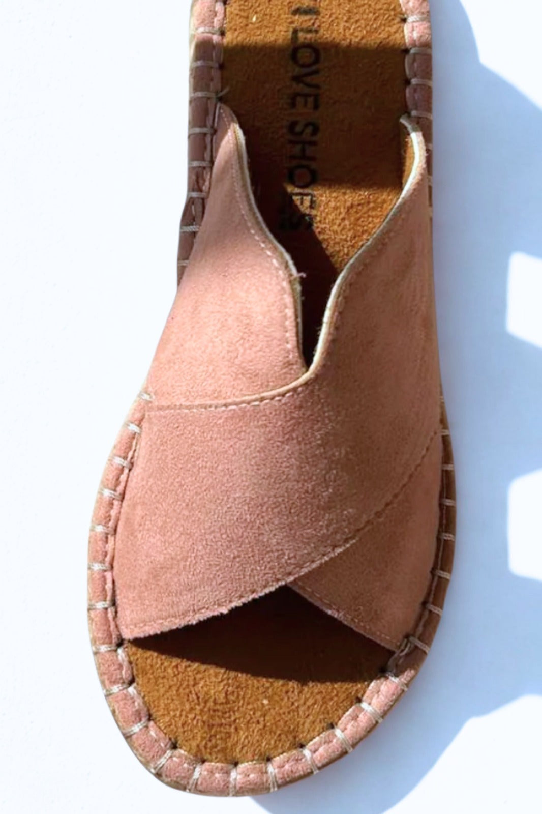 Orind Blush Suede Strap Detail Women's Slides