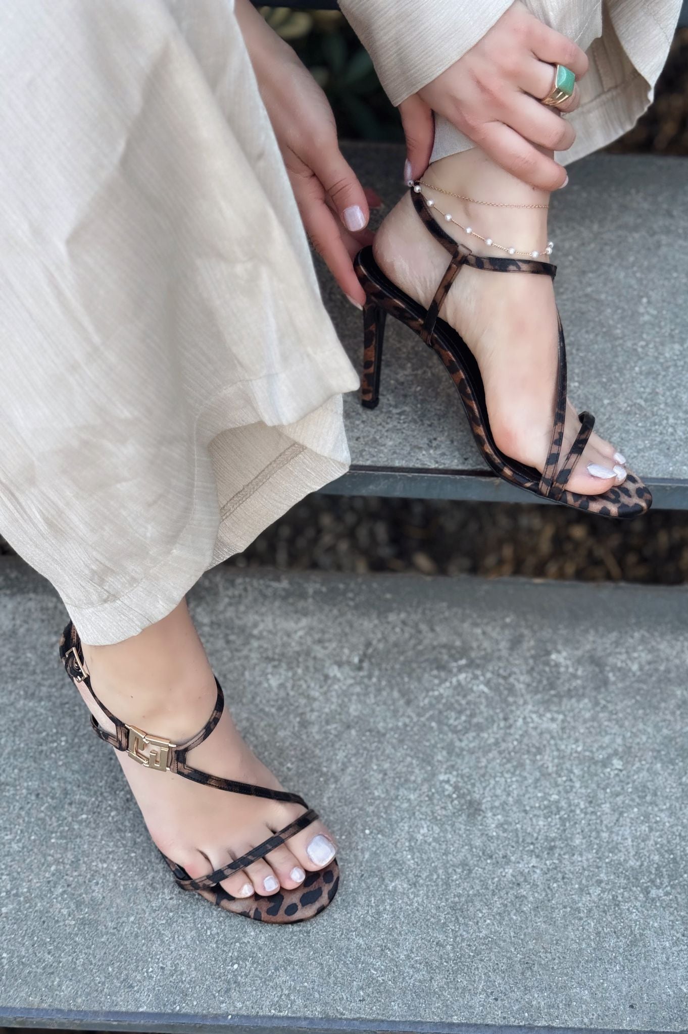 Mayox Leo Patterned Satin Women's Pumps