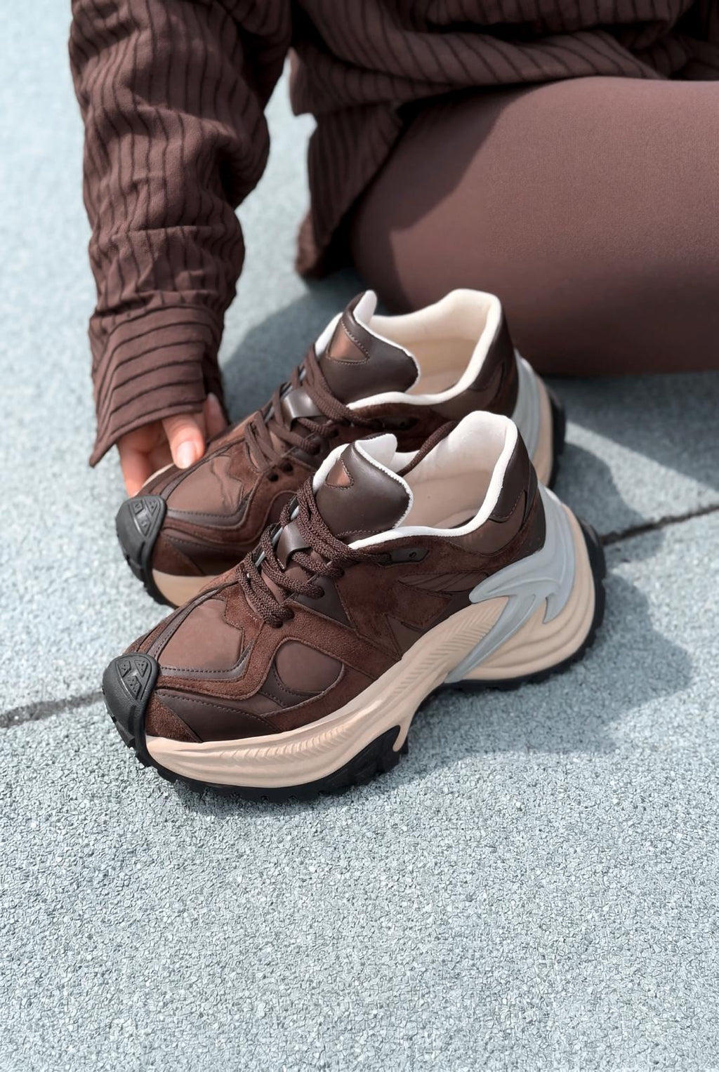 Leriva Dark Brown Women's Sneakers