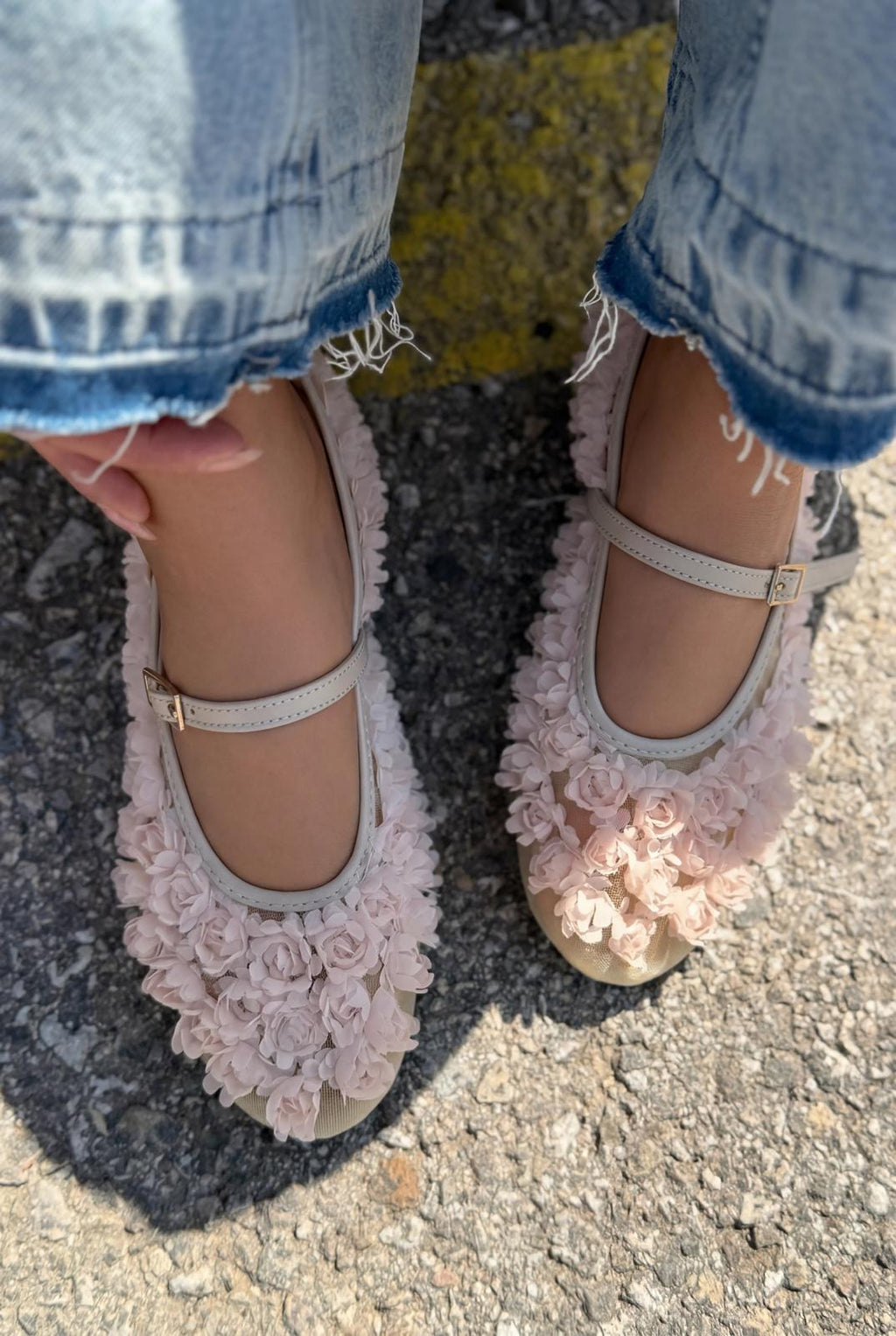 Neror Blush Mesh Women's Flats