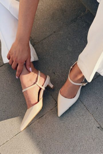 Torev Beige Faux Leather Women's Stilettos