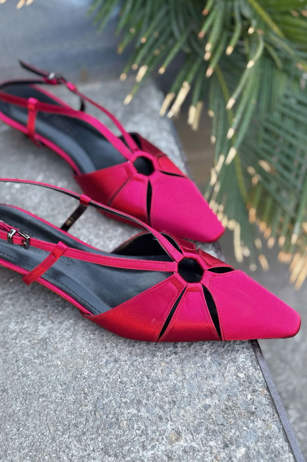 Ozeras Bordeaux Satin Women's Stilettos