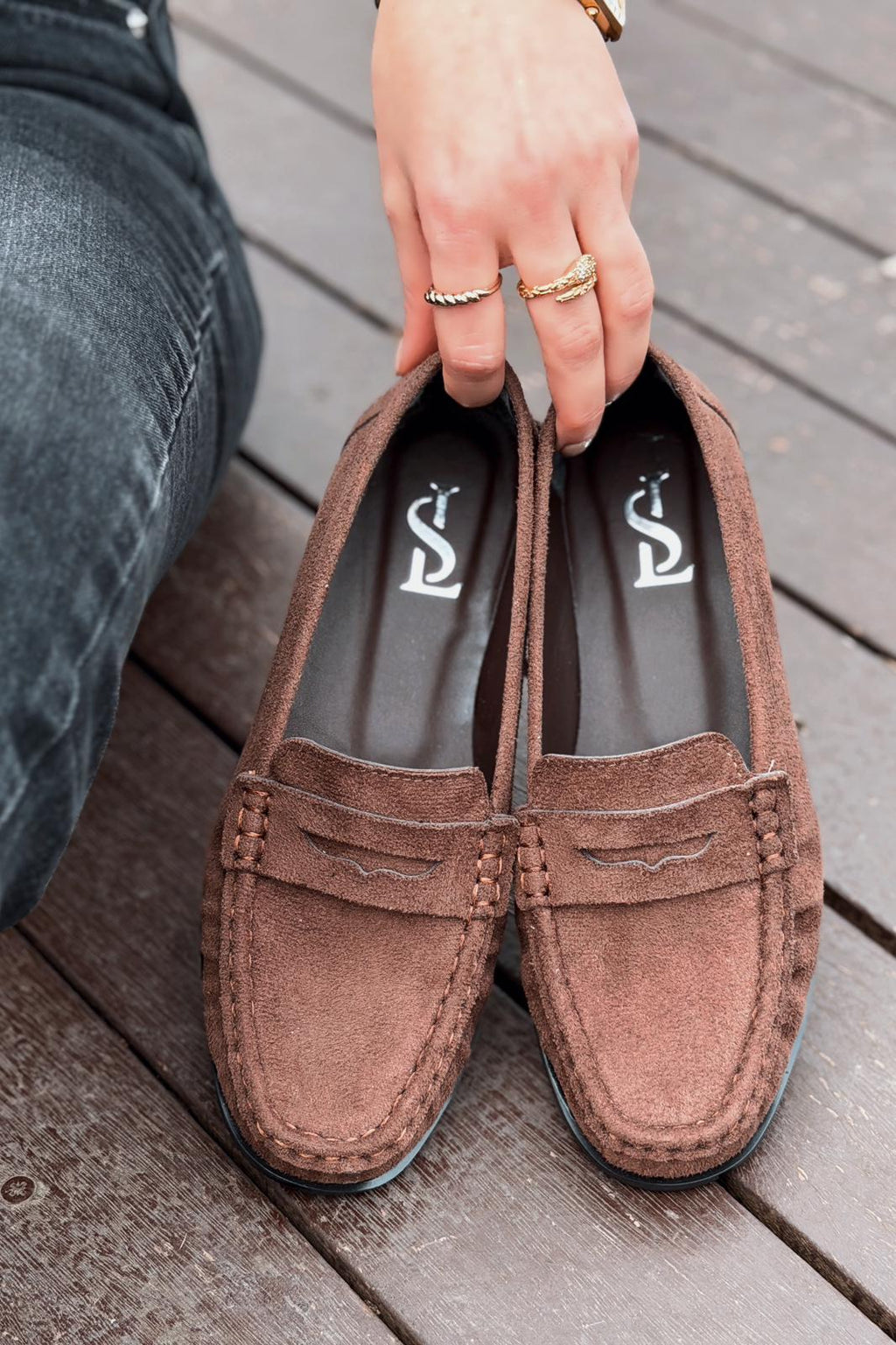 Marcel Dark Brown Suede Women's Loafers