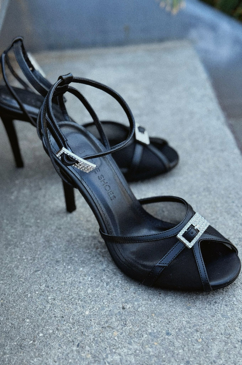Rendasa Black Faux Leather Women's Pumps