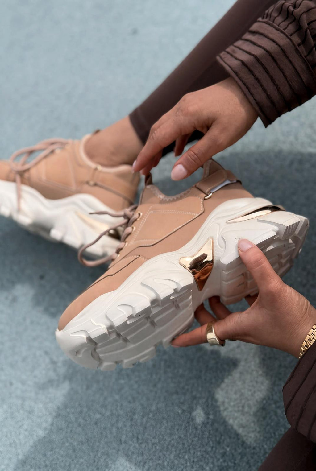 Delorin Beige Women's Sneakers