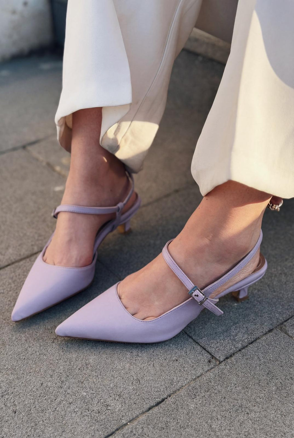 Torev Lilac Faux Leather Women's Stilettos
