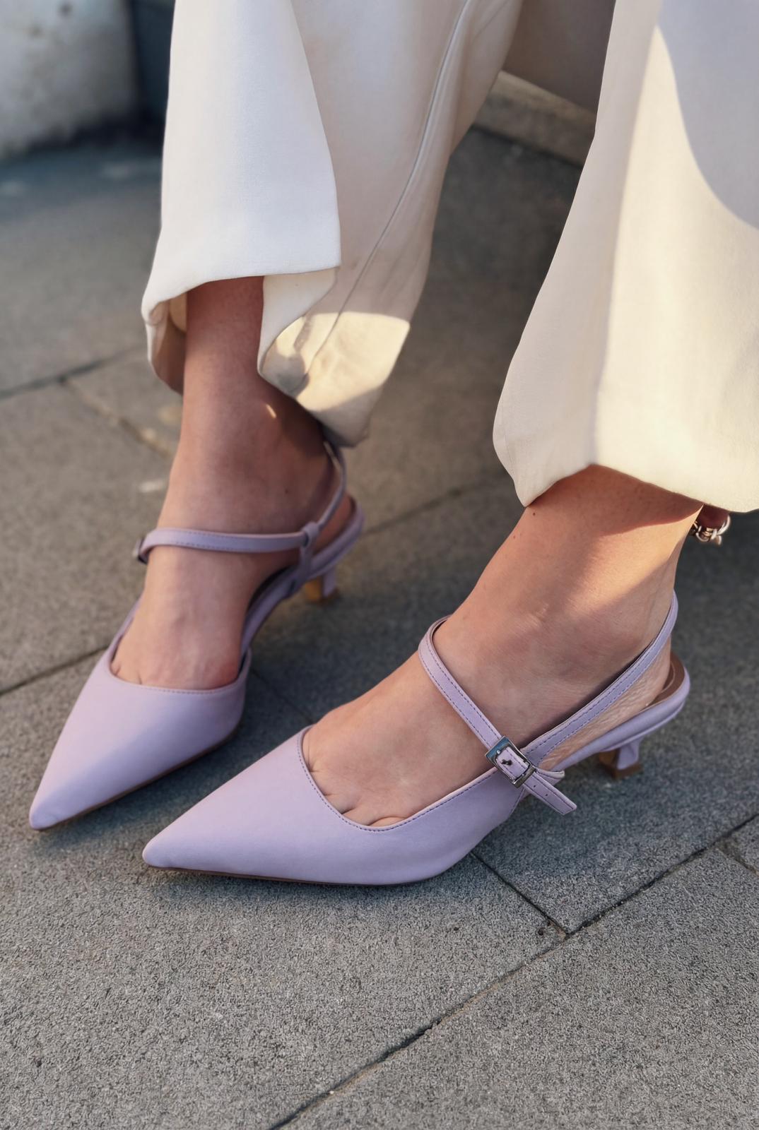 Torev Lilac Faux Leather Women's Stilettos