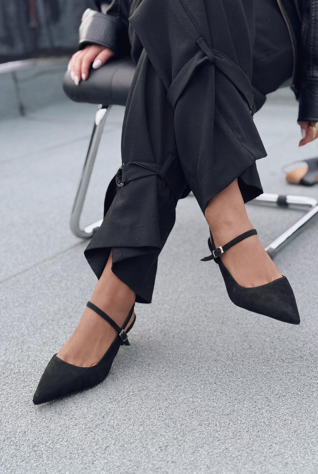 Torev Black Suede Women's Stilettos