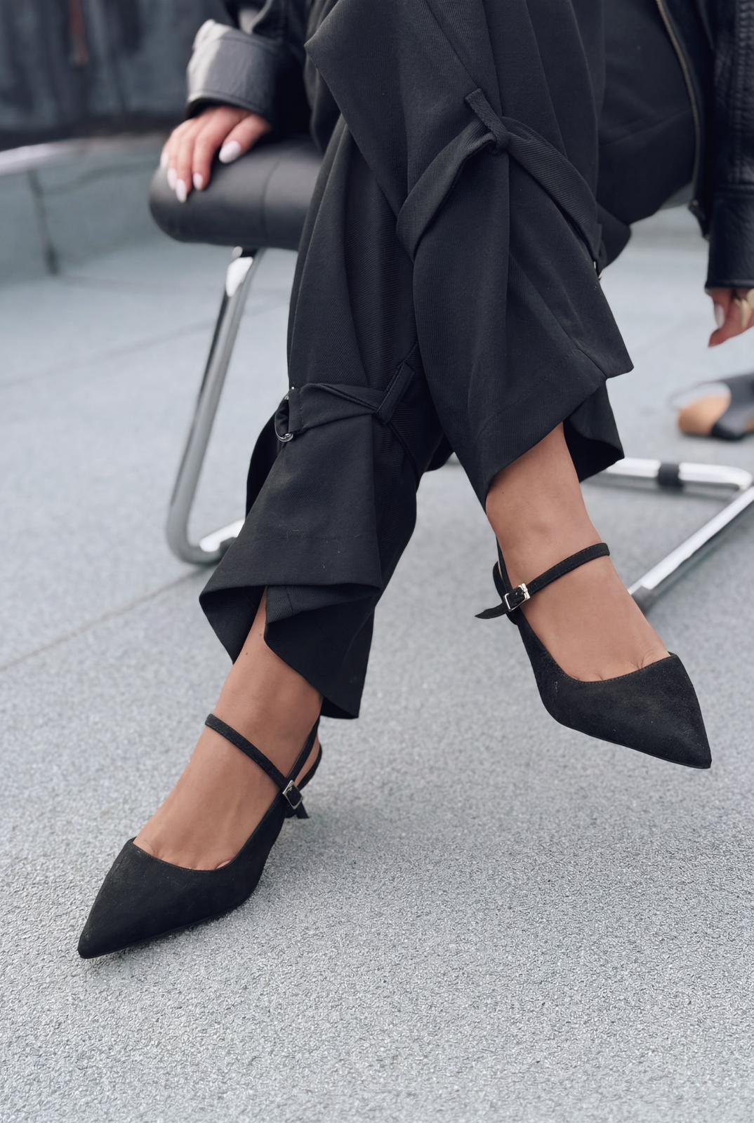 Torev Black Suede Women's Stilettos