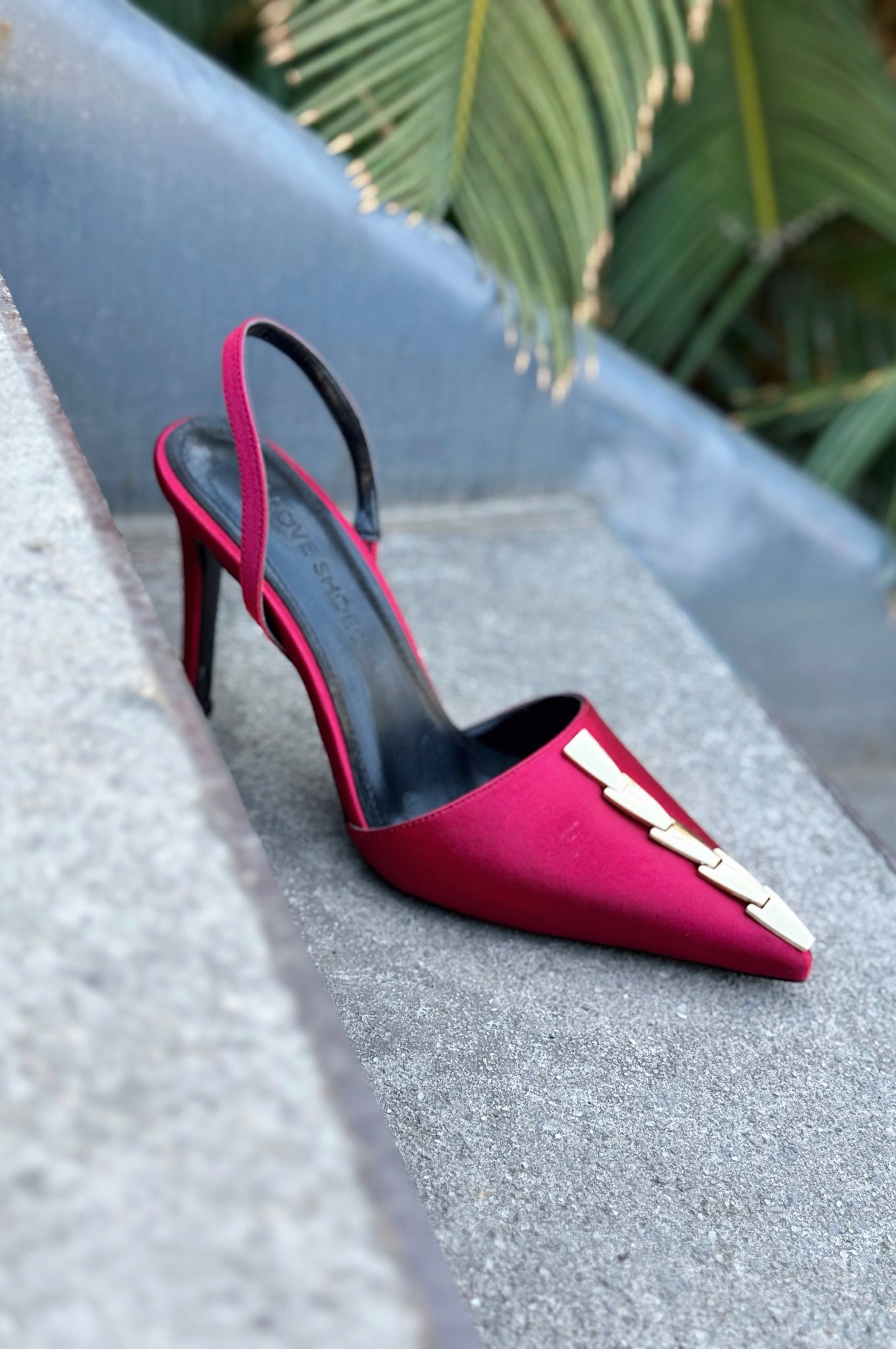 Jaylen Bordeaux Satin Women's Pumps