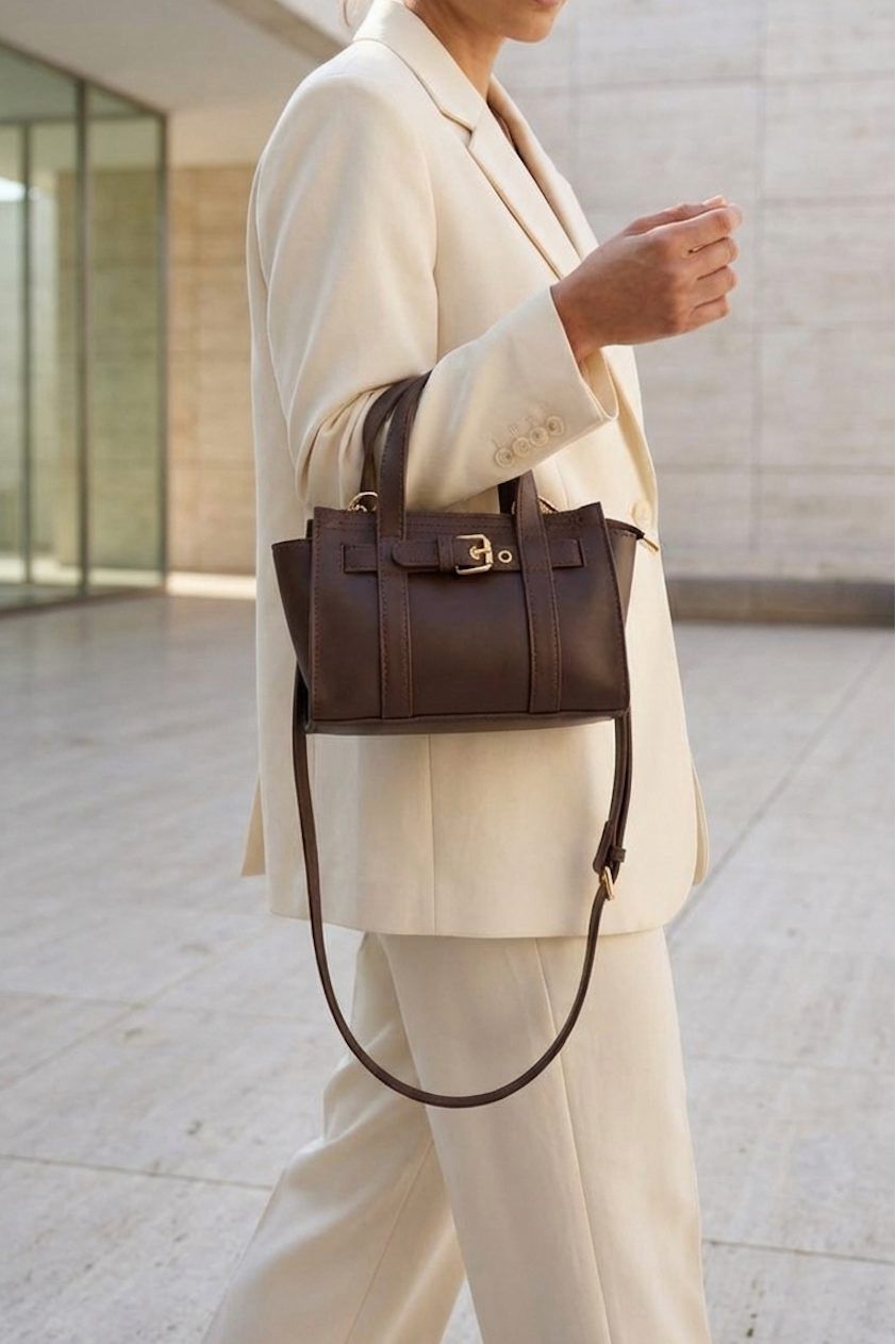 Norev Women's Handbag Light Brown Faux Leather