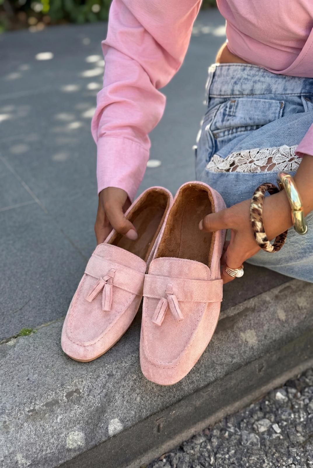 Olena Powder Suede Women's Loafers
