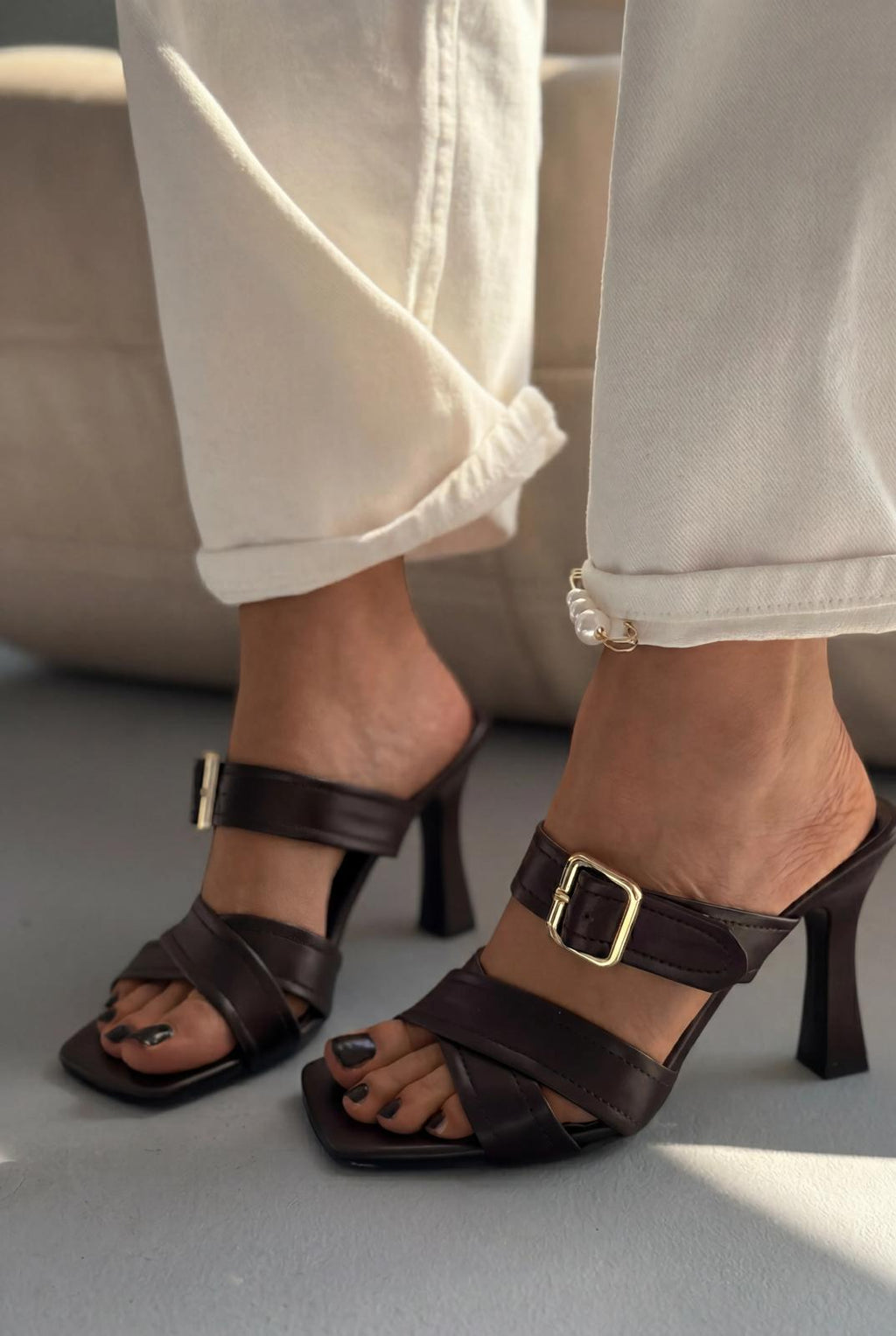Norden Light Brown Faux Leather Women's Pumps