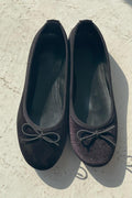 Lante Black Velvet Women's Mary Jane Flats