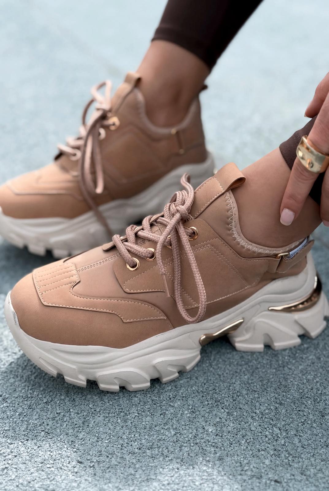 Delorin Beige Women's Sneakers