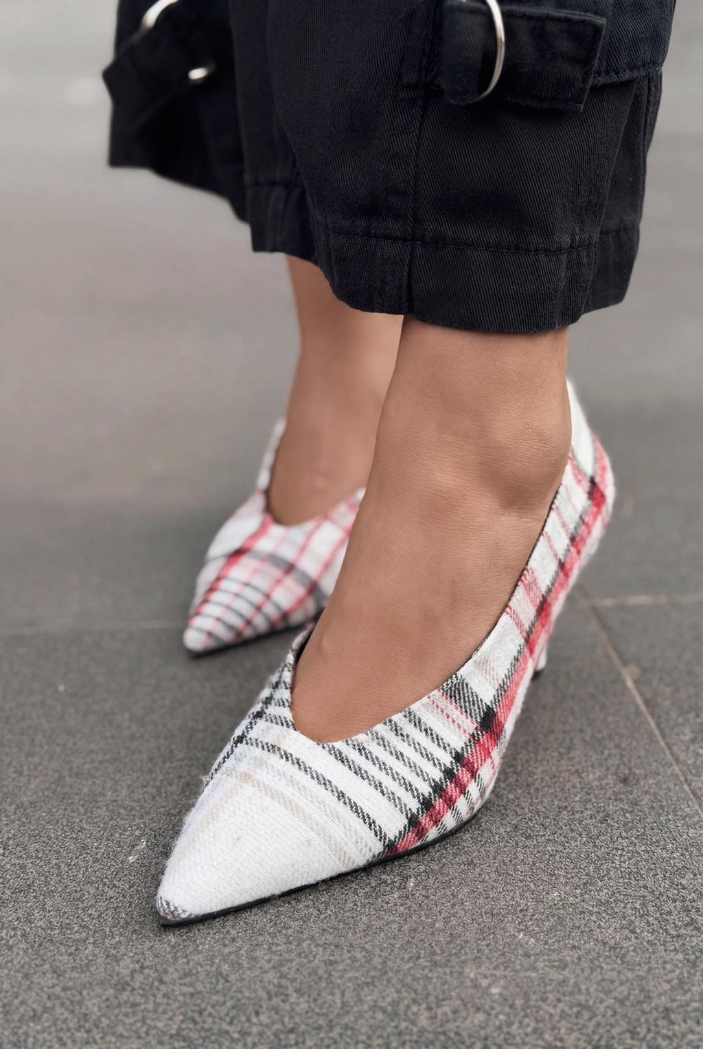 Kairo Multicolor Tweed Fabric Women's Stilettos